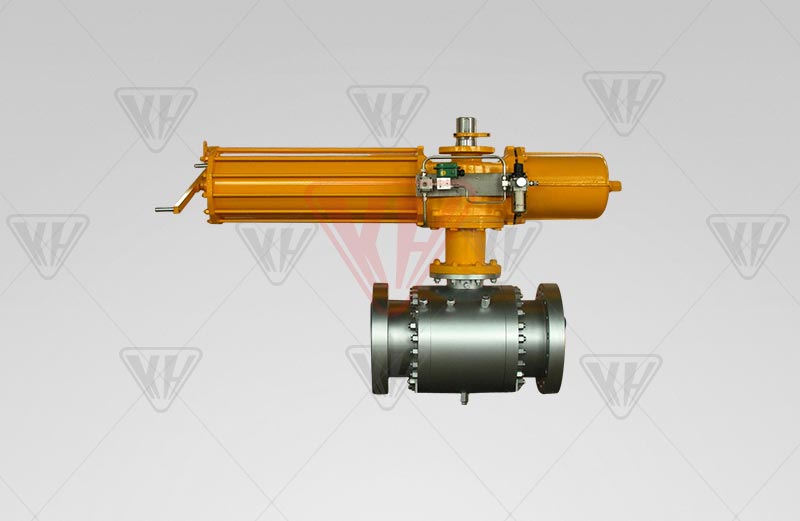  Pneumatic fixed forged steel ball valve